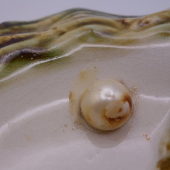 Japan Ceramic Lobster Faux Pearl Ash Tray - Picture 3 of 16